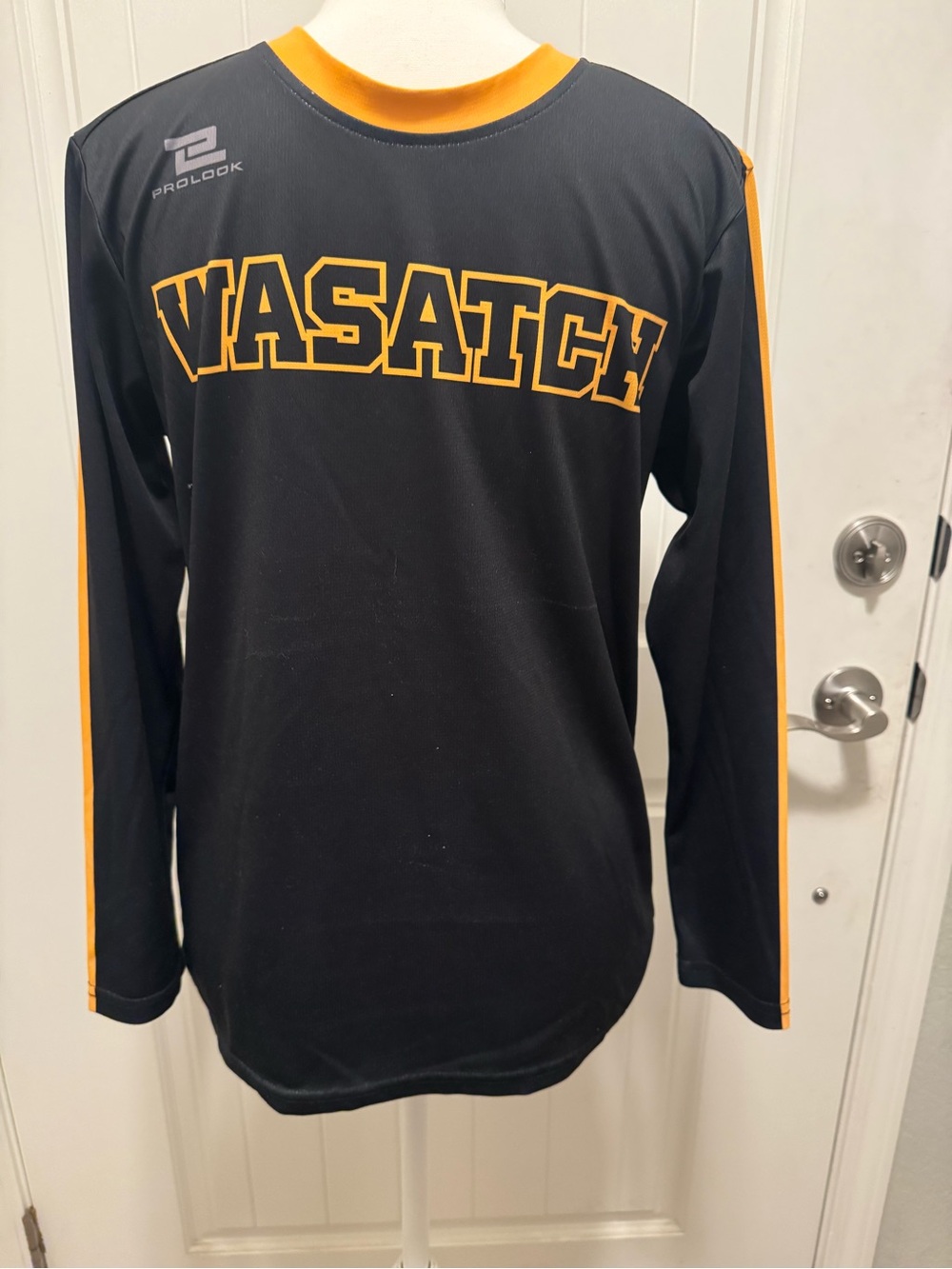 Vasatch Black & Gold Youth Long-Sleeve Jersey